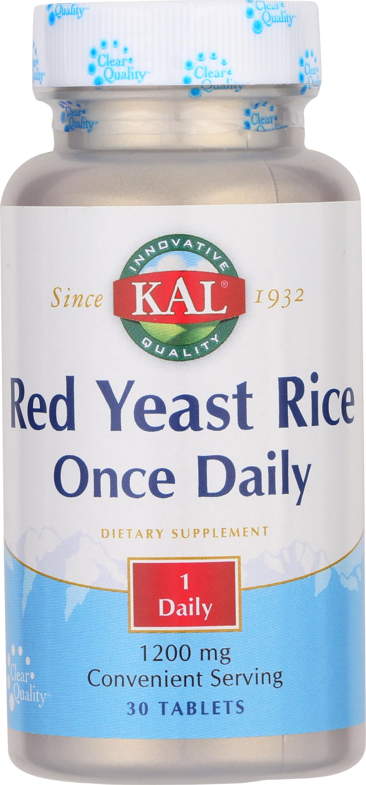 Red Yeast Rice 1200mg Vegan Gluten Free 30 Tablets W249