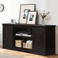 65 Inch TV Stand with Sliding Barn Doors M917