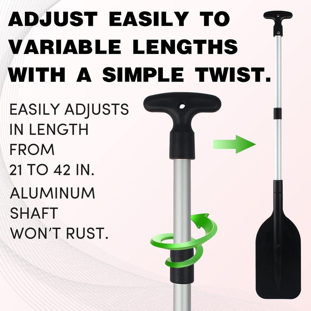 Telescoping Boat Paddle Collapsible Oar 2 Pack I357714