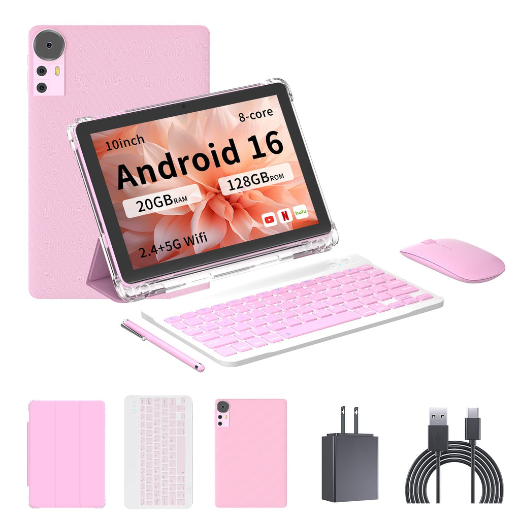 Android 16 10 inch 2 in 1 Tablet with Keyboard W509169