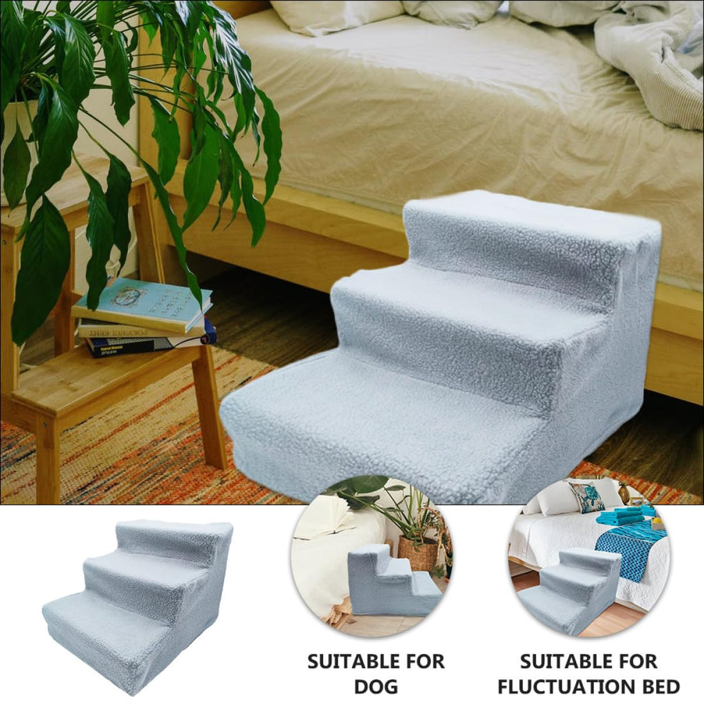 Non-Slip Gray Pet Ladder and Dog Steps G1724