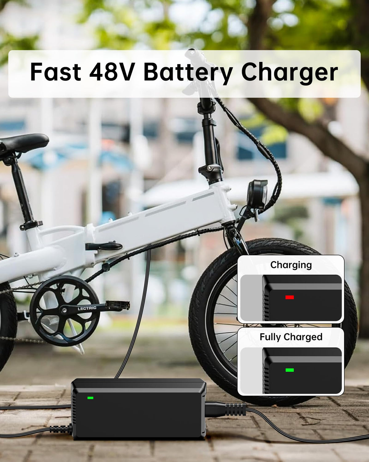 54.6V 2A Electric Scooter Charger 5 Connectors 8.2ft K5379