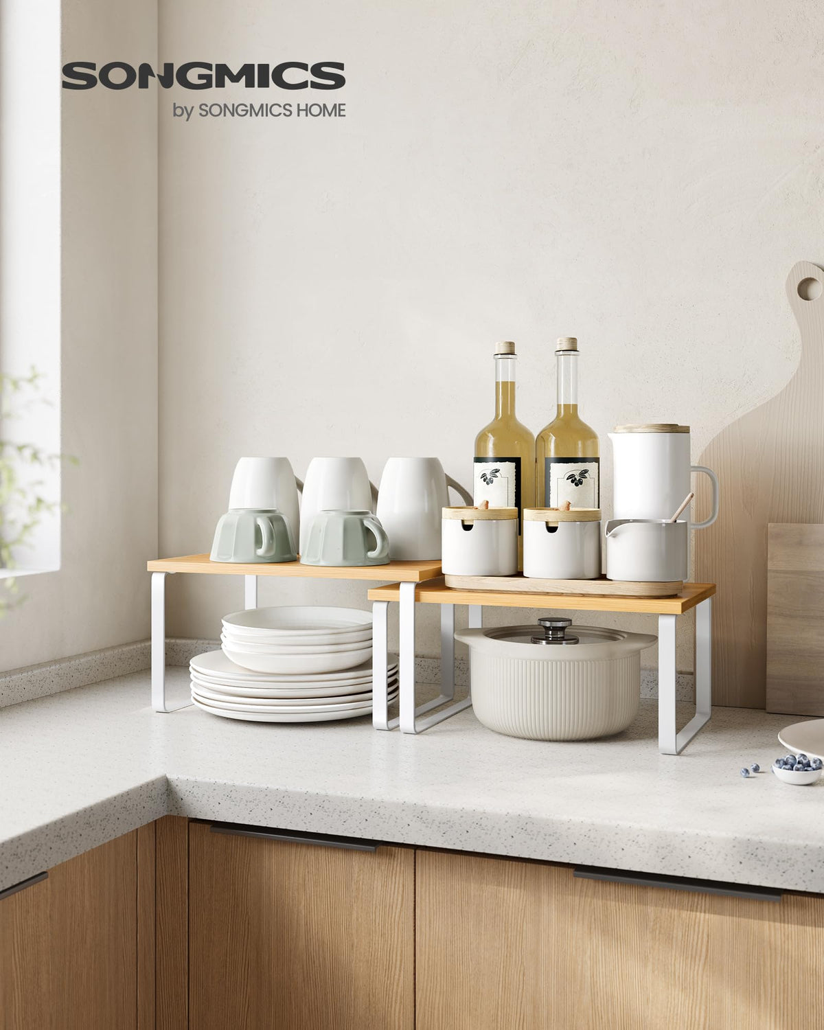 Set of 4 Kitchen Storage Shelf H3931
