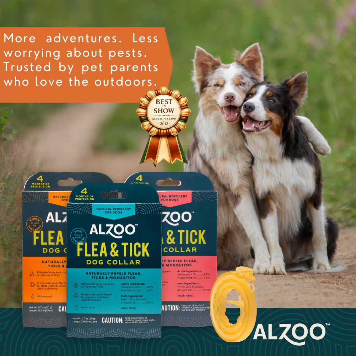 Plant Based Flea & Tick Dog Collar J813141