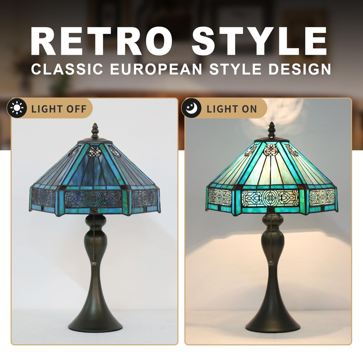 Stained Glass Table Lamp H995