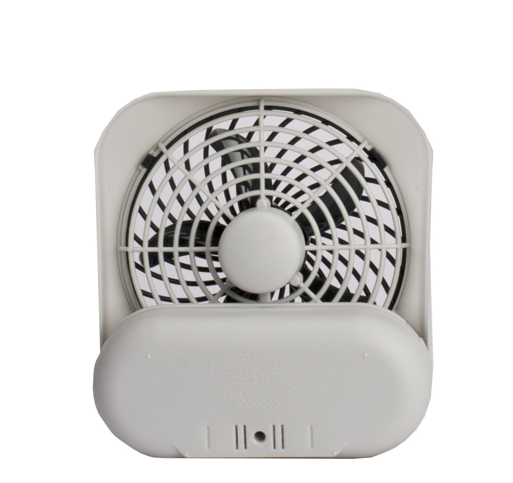 Portable Battery Powered Desk Fan 2-Speed Grey Z67158