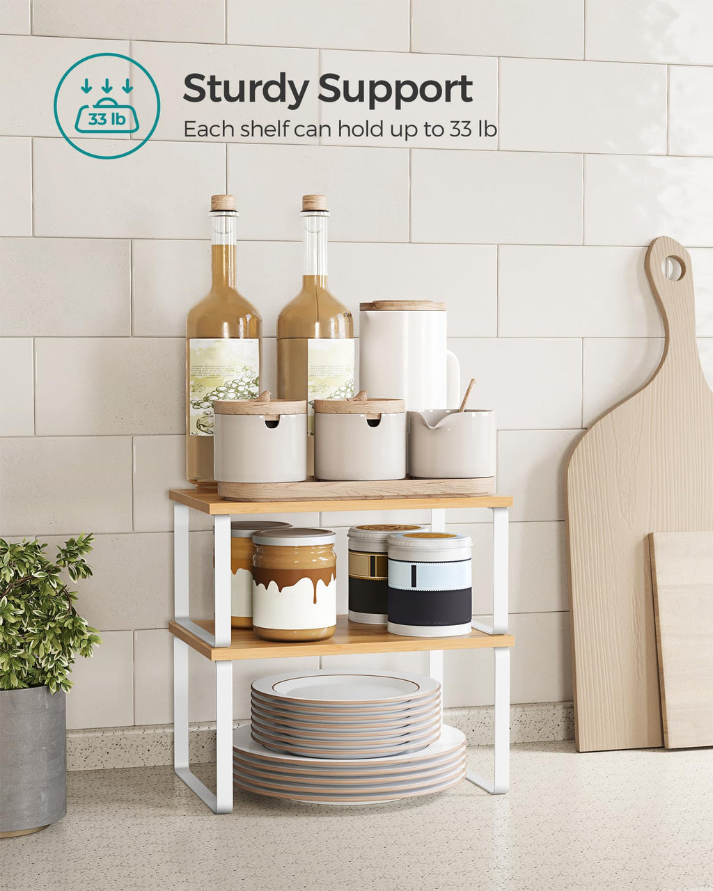 Set of 4 Kitchen Storage Shelf H3931