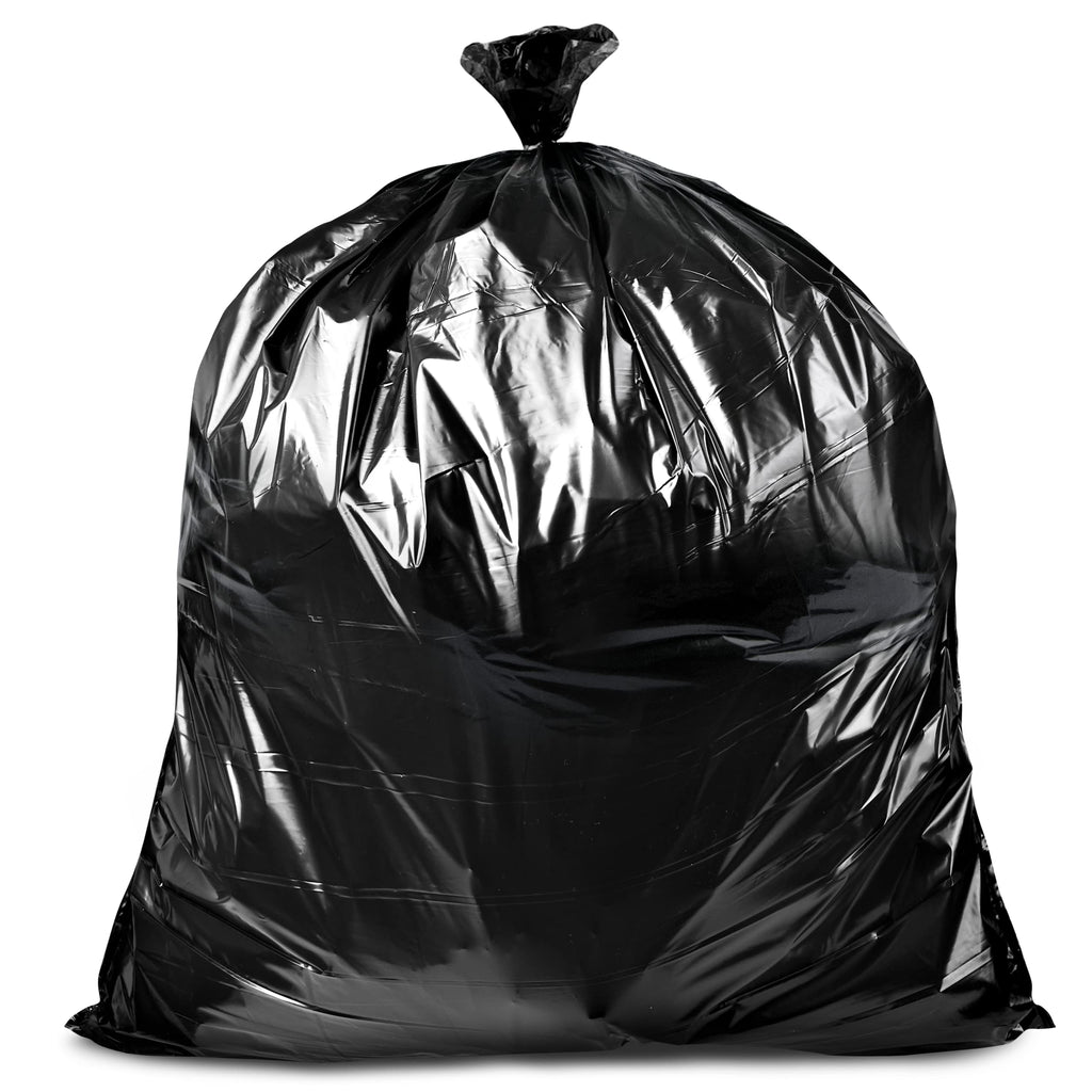 95-96 Gallon Black Heavy Duty Trash Bags with Ties U290