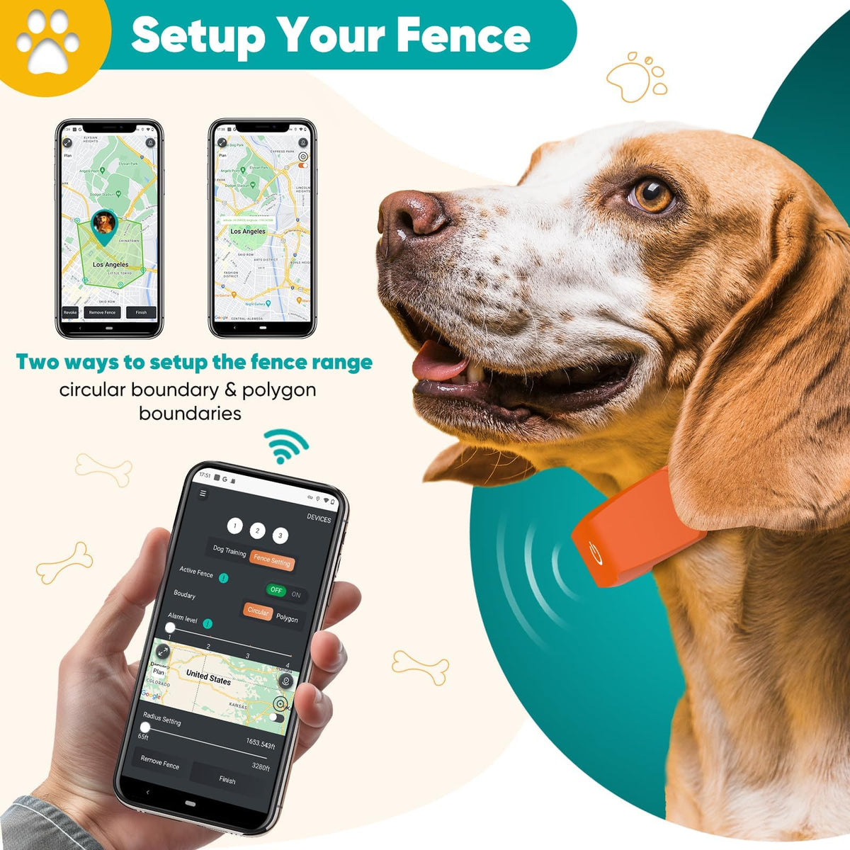 Wireless Dog Fence with Training Collar L793
