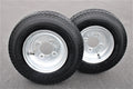 4.80-8 Trailer Tire & Wheel, 6 Ply, 4 Lug Galvanized, Set of 2 X1843