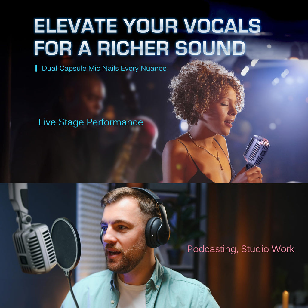 Black Wired Vocal Microphone V26740