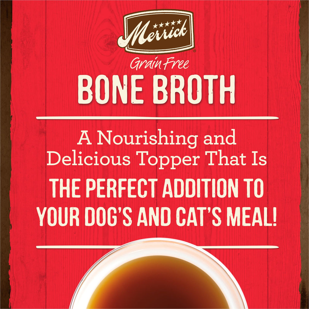 Grain Free Beef Bone Broth Dog and Cat Food Topper 16 oz E7986