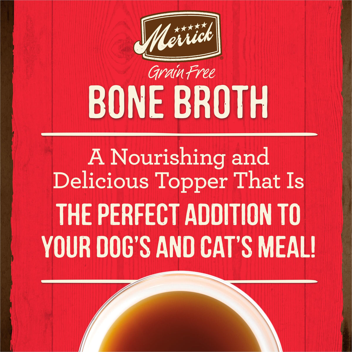 Grain Free Beef Bone Broth Dog and Cat Food Topper 16 oz E7986