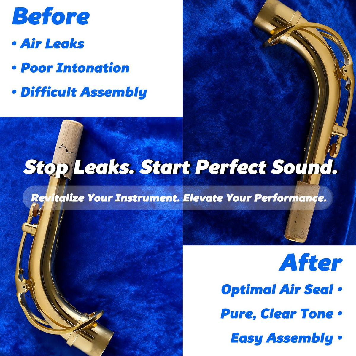 Alto Saxophone Cork Replacement Kit T167