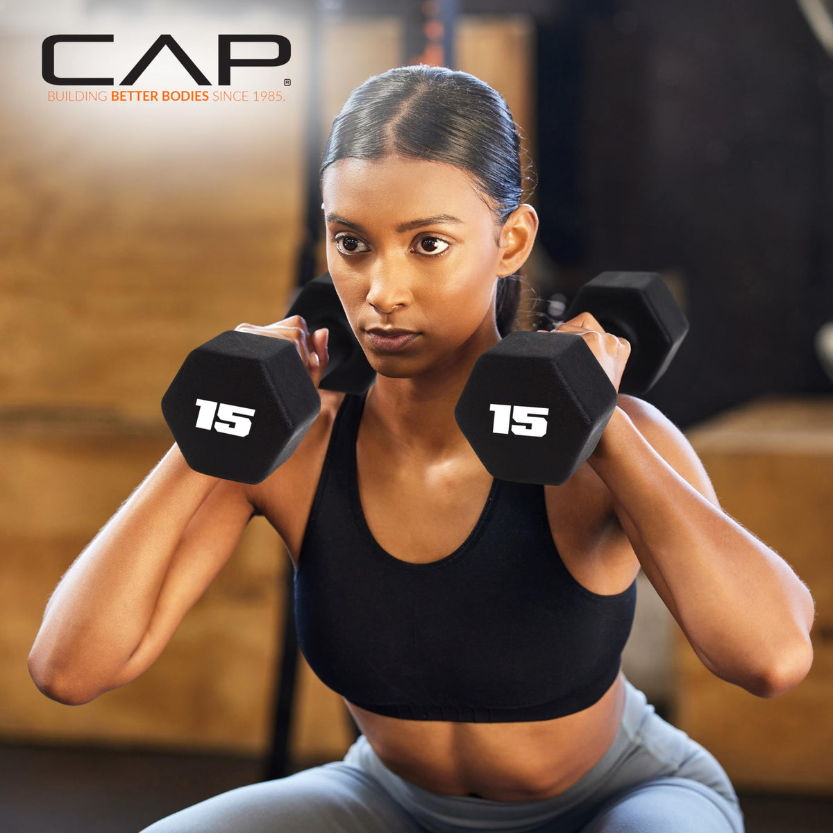 Black 20 lb Neoprene Dumbbell Pair Z34821