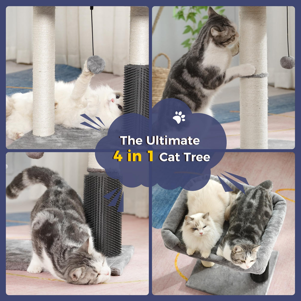 Cat Tree Tower with Bed C7021