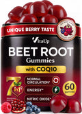 Beet Root Gummies with CoQ10, Grape Seed, Vitamin C, B12 & B3 W4596