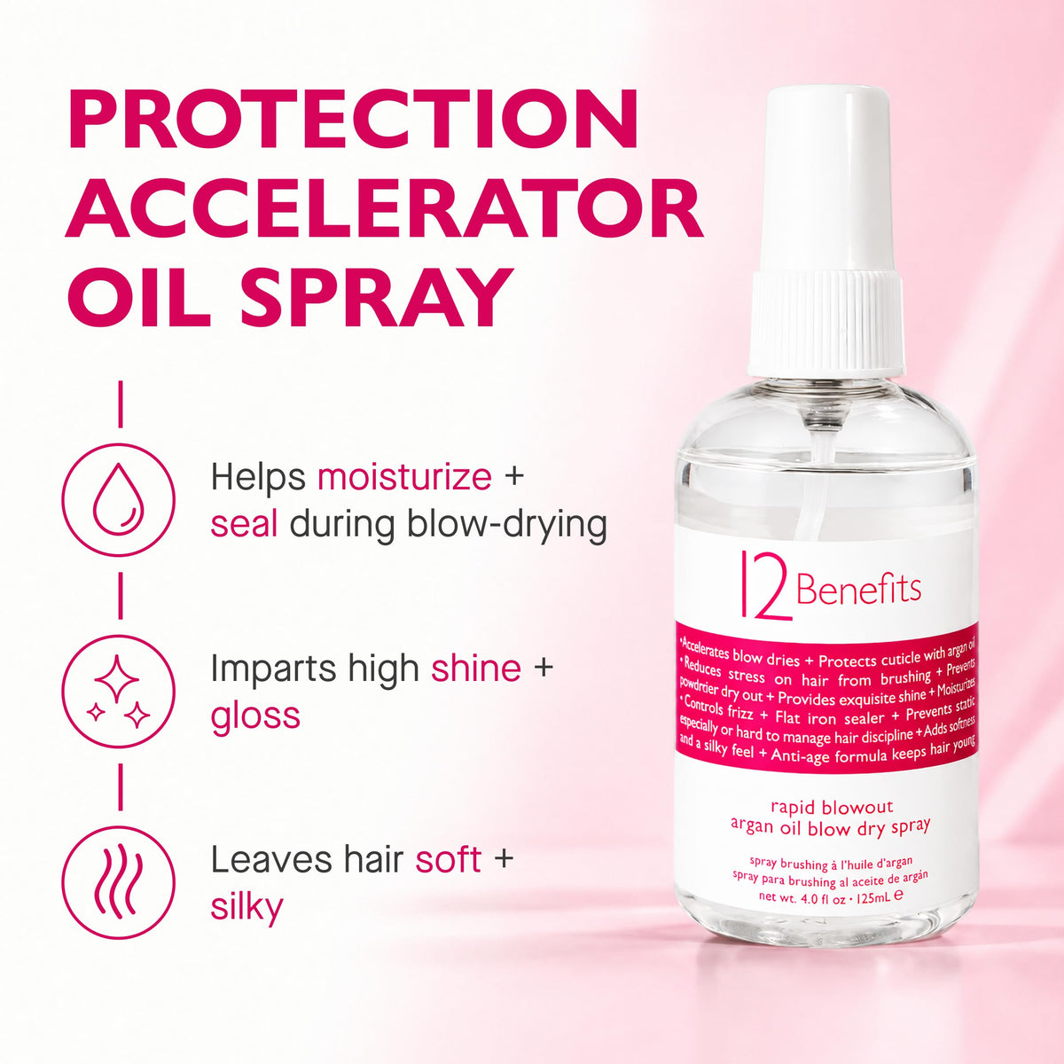 Argan Oil Heat Protectant Spray 4 oz N291454