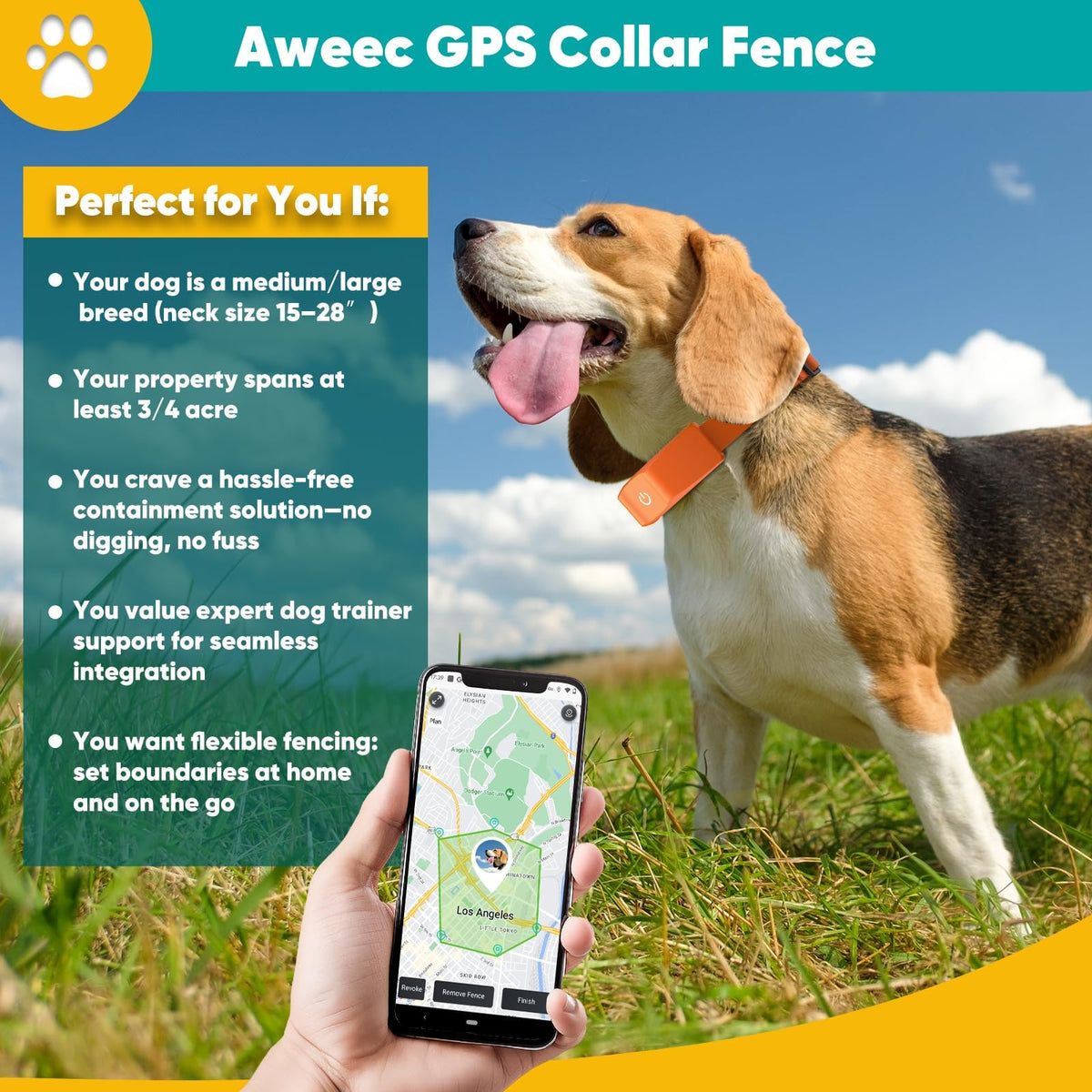 Wireless Dog Fence with Training Collar L793