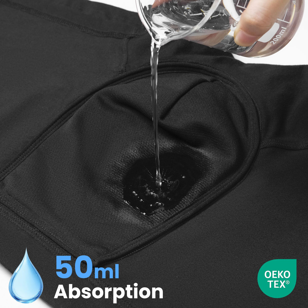 Mens Washable Incontinence Underwear 50ml Absorbent 4XL J549