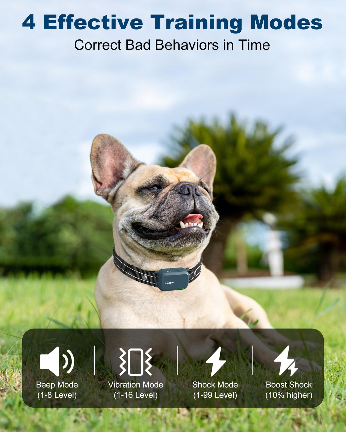 4500FT IPX8 Waterproof Rechargeable Dog Training Collar with Remote U85609