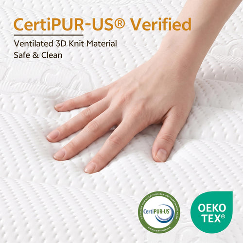 12 Inch Cooling-Gel Memory Foam Pocket Spring Hybrid Mattress B3897