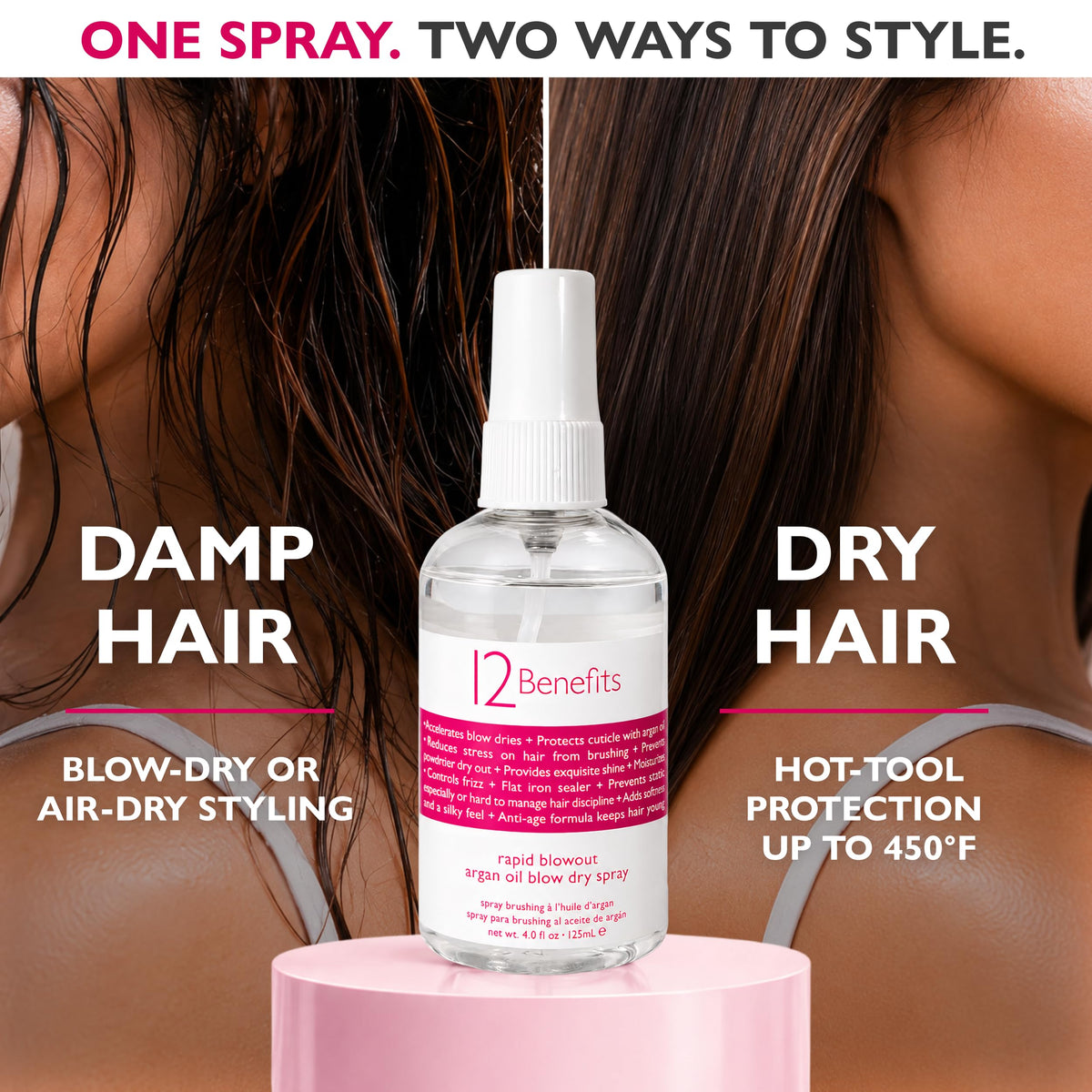 Argan Oil Heat Protectant Spray 4 oz N291454