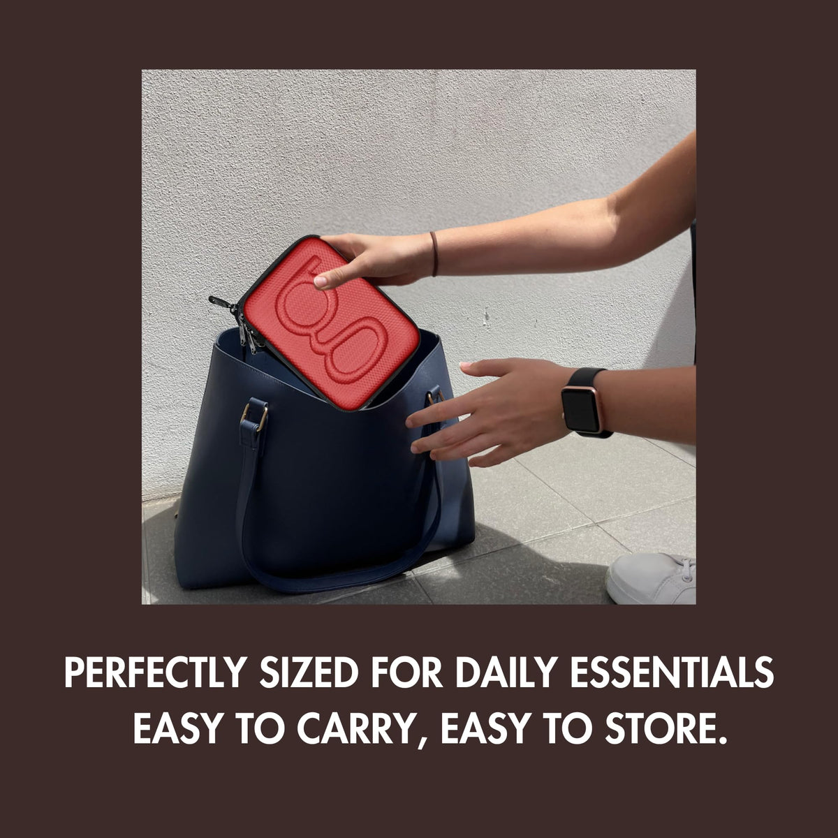 Red Hard Shell Diabetes Travel Case X2423