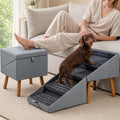 2-in-1 Wooden Pet Stairs & Ottoman L133