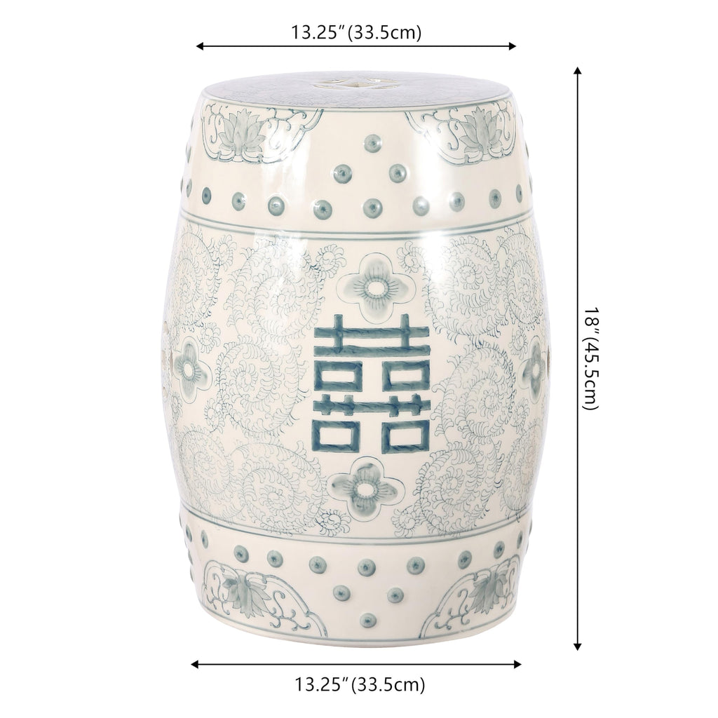Ceramic Garden Stool 18" Table O533