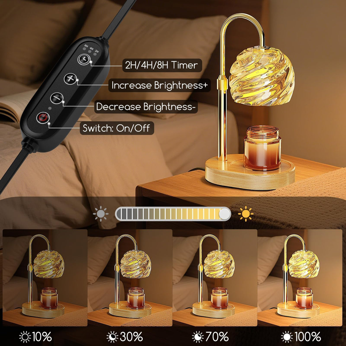 Candle Warmer Lamp with Timer E482