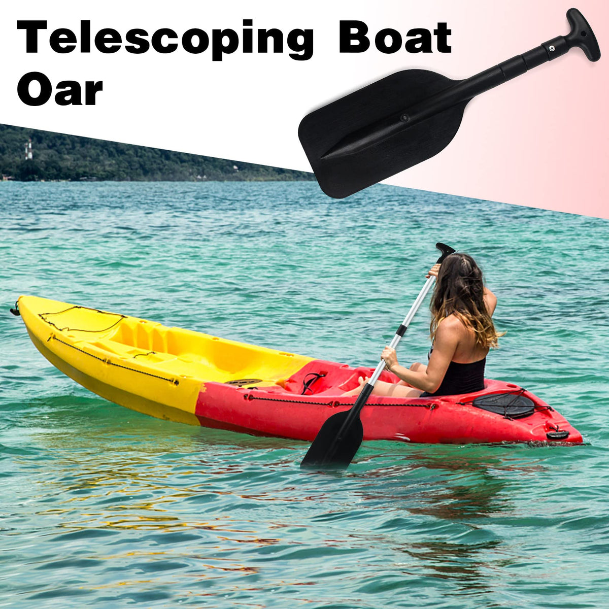 Telescoping Boat Paddle Collapsible Oar 2 Pack I357714