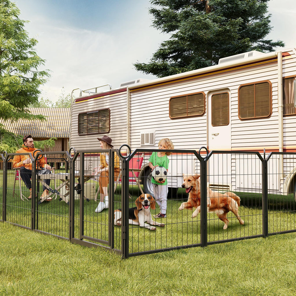 32 Inch 16 Panel Metal Dog Playpen G27995