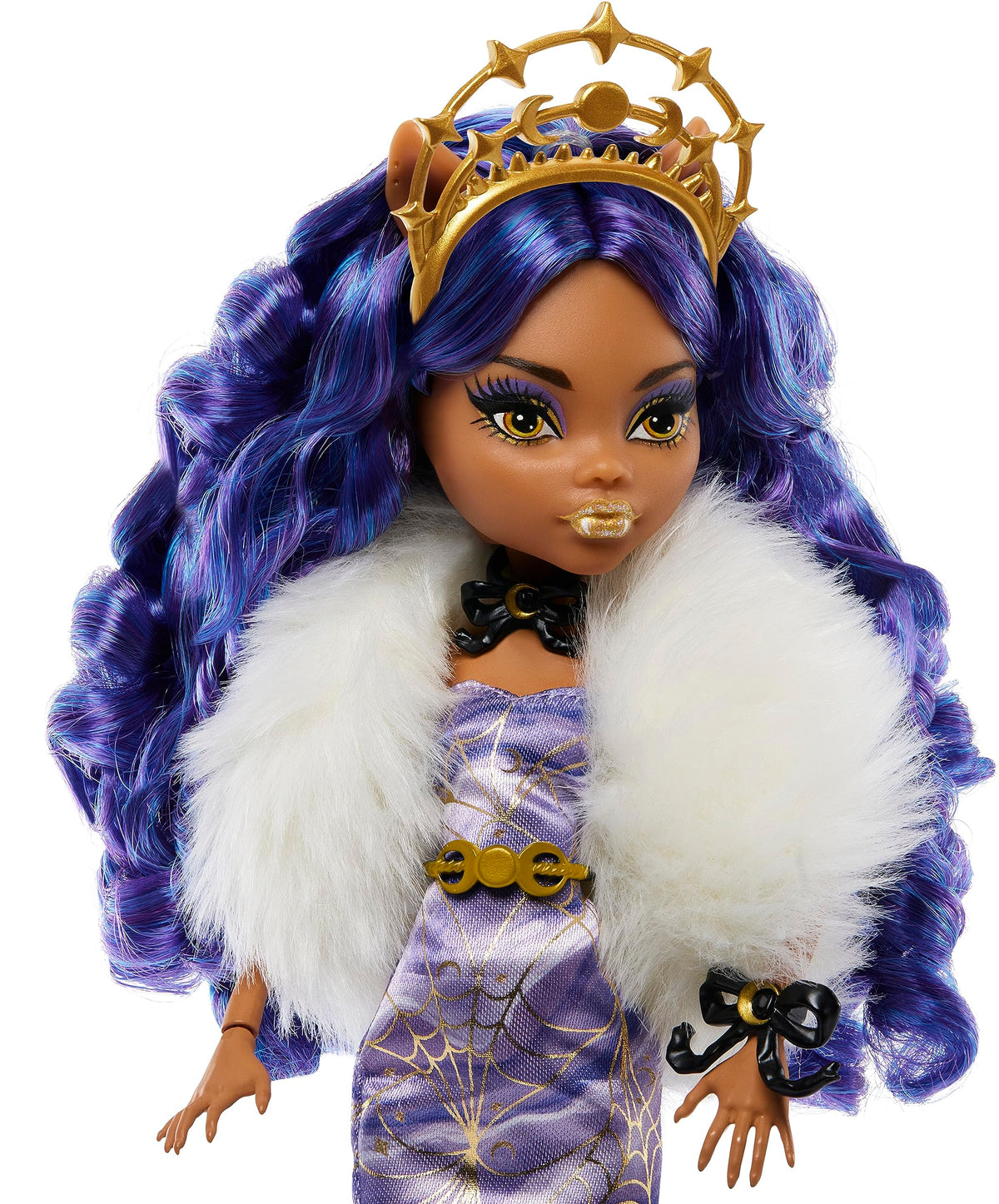 Winter Edition Doll in ICY Lavender Gown with Furry Boa & Accessories T6585