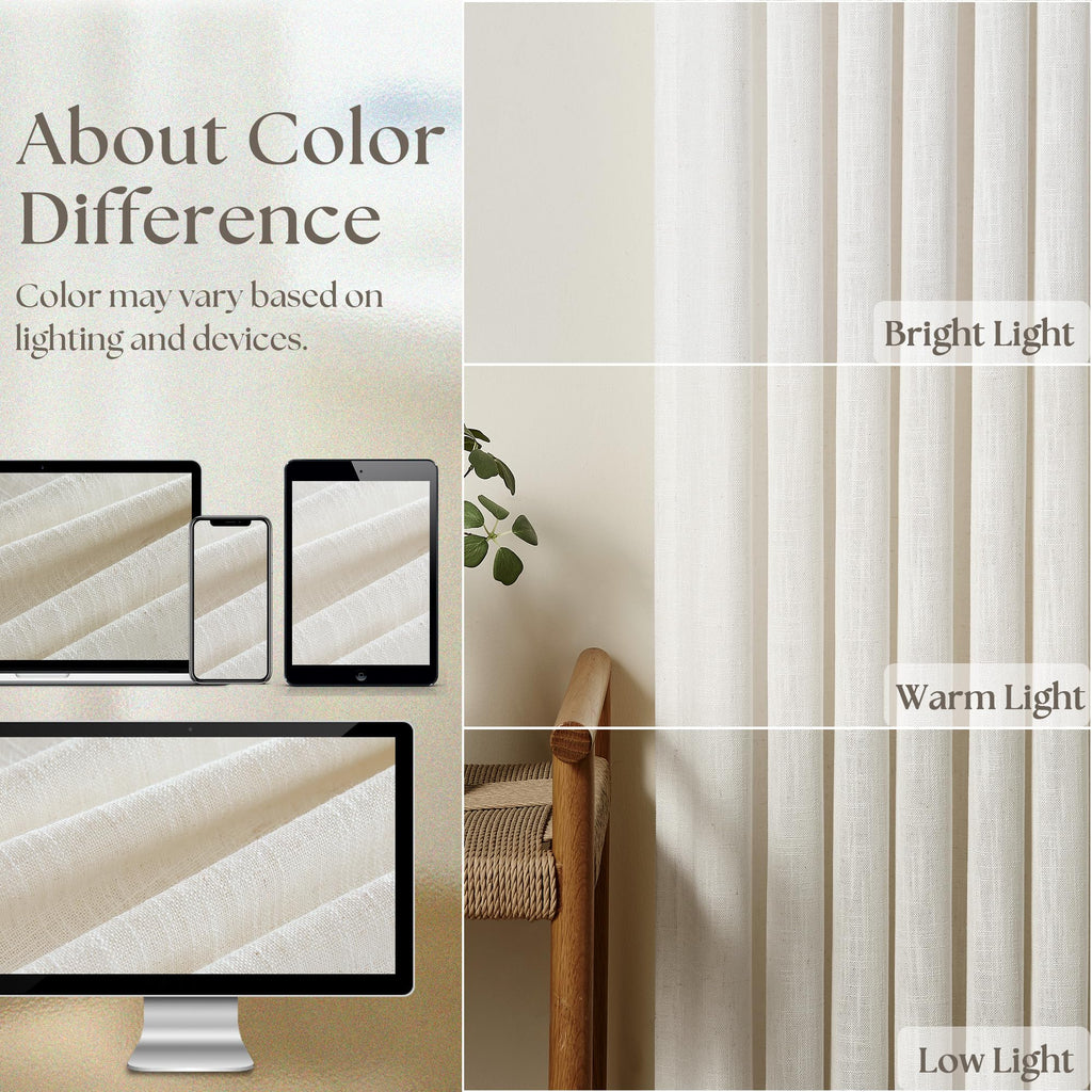 Natural Extra Wide Pinch Pleat 102 Inch Curtains C26347