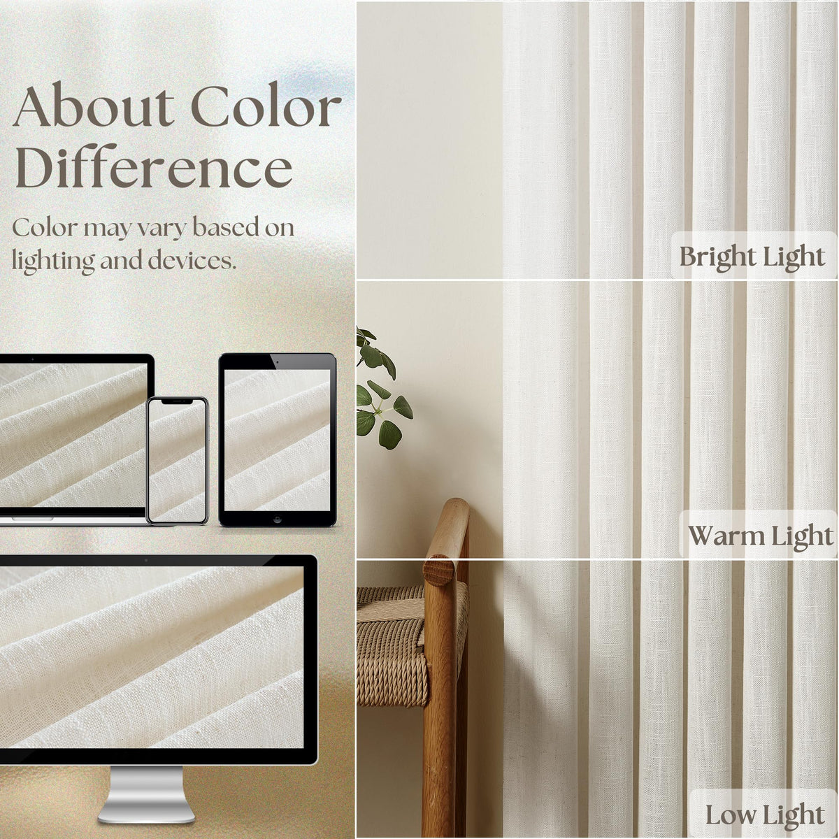 Natural Extra Wide Pinch Pleat 102 Inch Curtains C26347