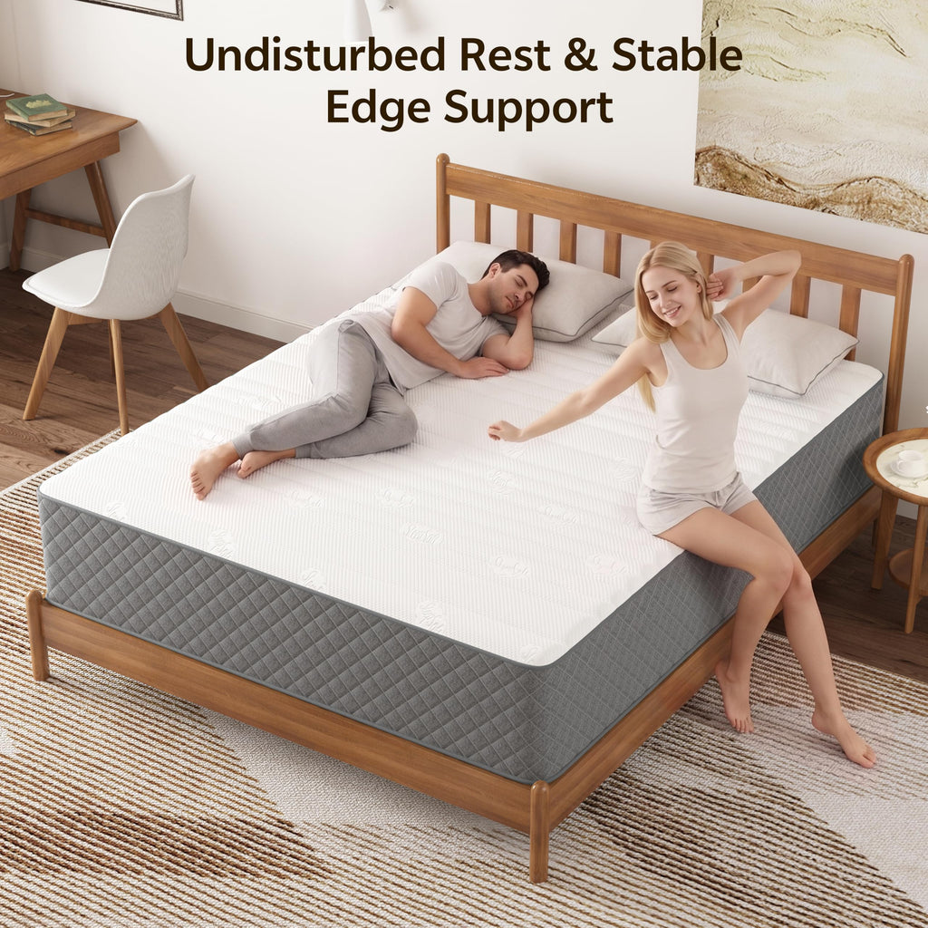 12 Inch Cooling-Gel Memory Foam Pocket Spring Hybrid Mattress B3897
