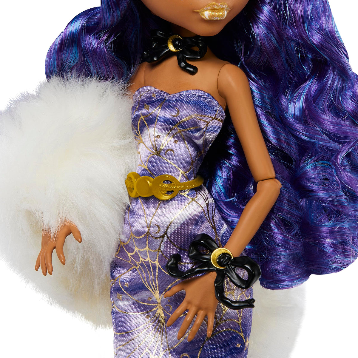 Winter Edition Doll in ICY Lavender Gown with Furry Boa & Accessories T6585