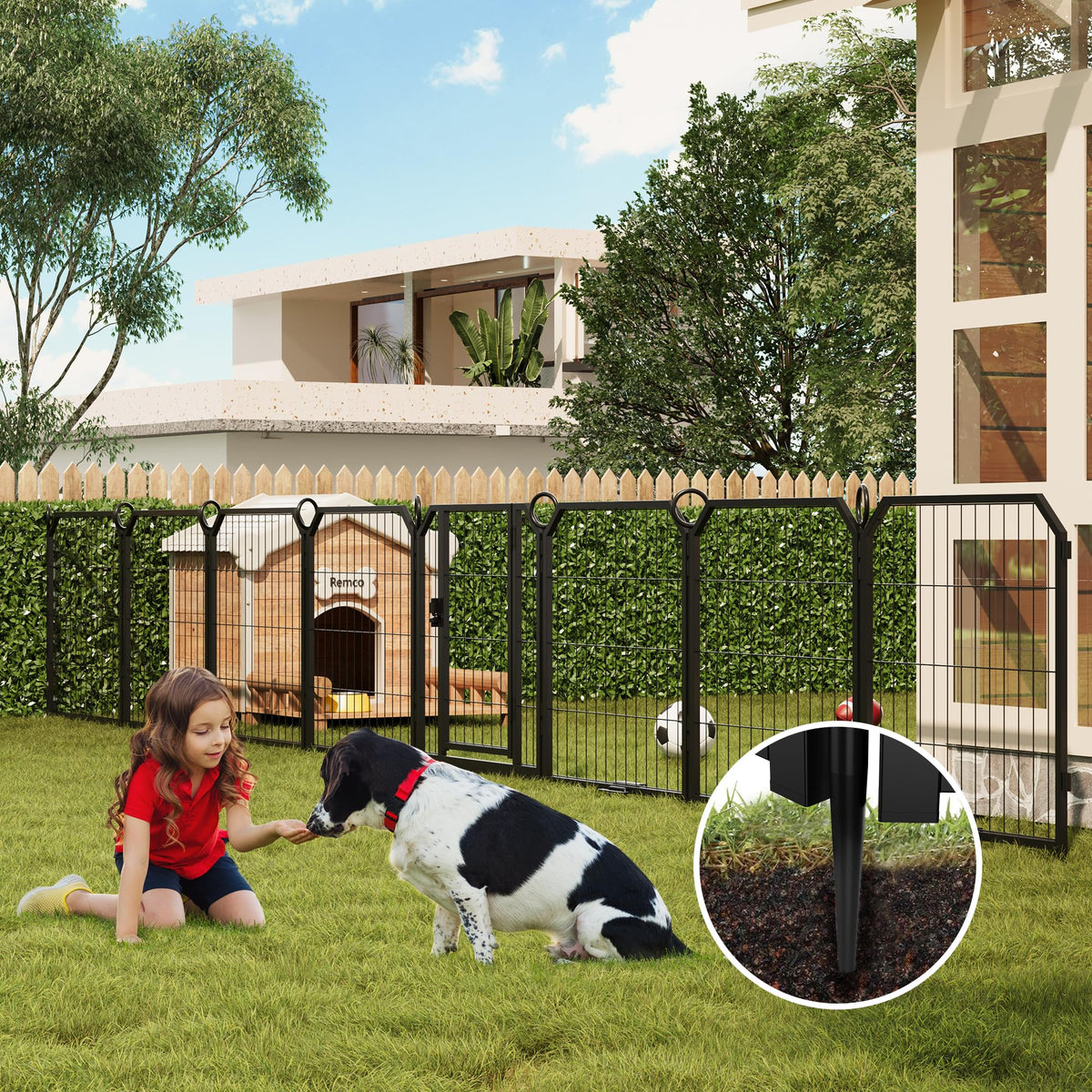 32 Inch 16 Panel Metal Dog Playpen G27995