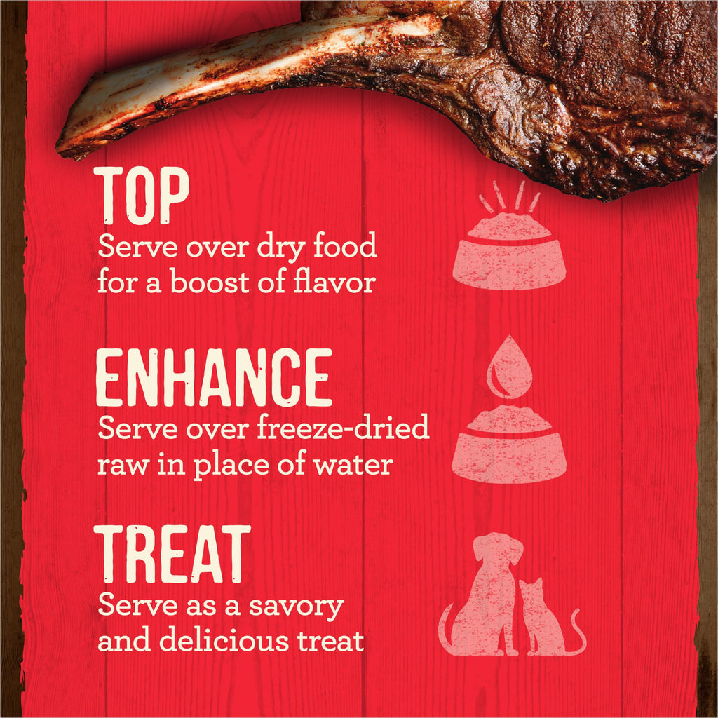 Grain Free Beef Bone Broth Dog and Cat Food Topper 16 oz E7986