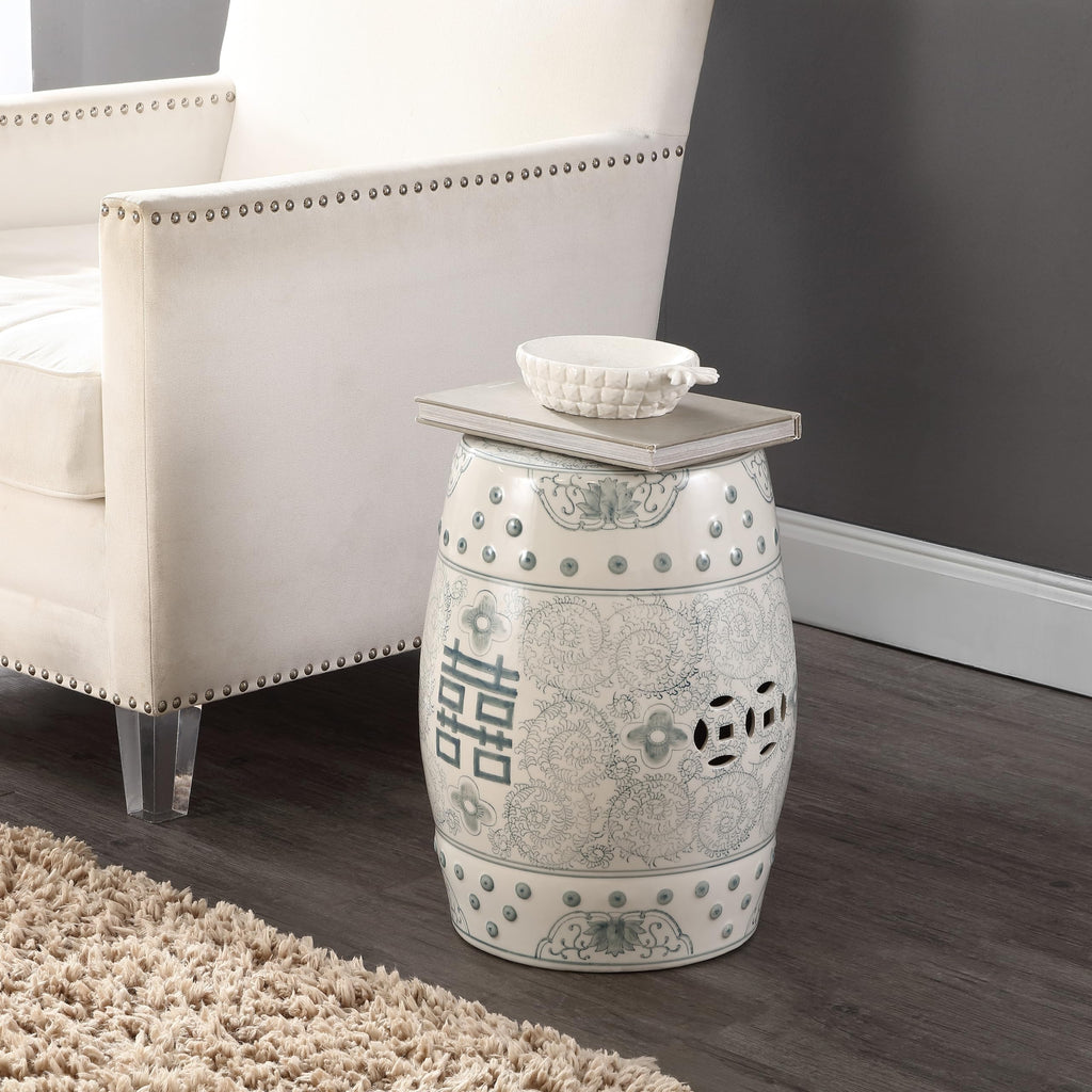 Ceramic Garden Stool 18" Table O533