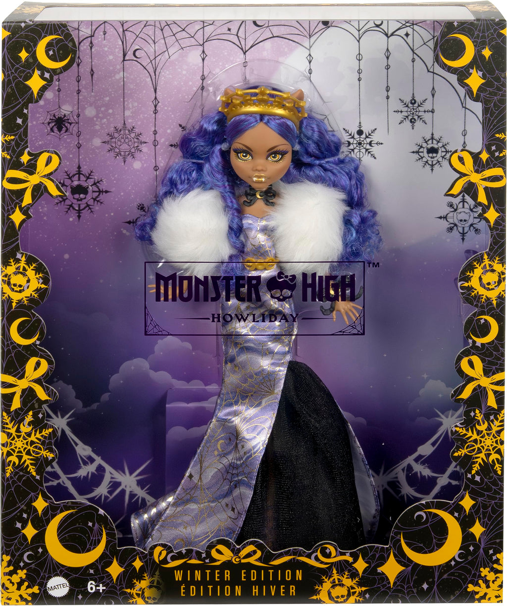 Winter Edition Doll in ICY Lavender Gown with Furry Boa & Accessories T6585