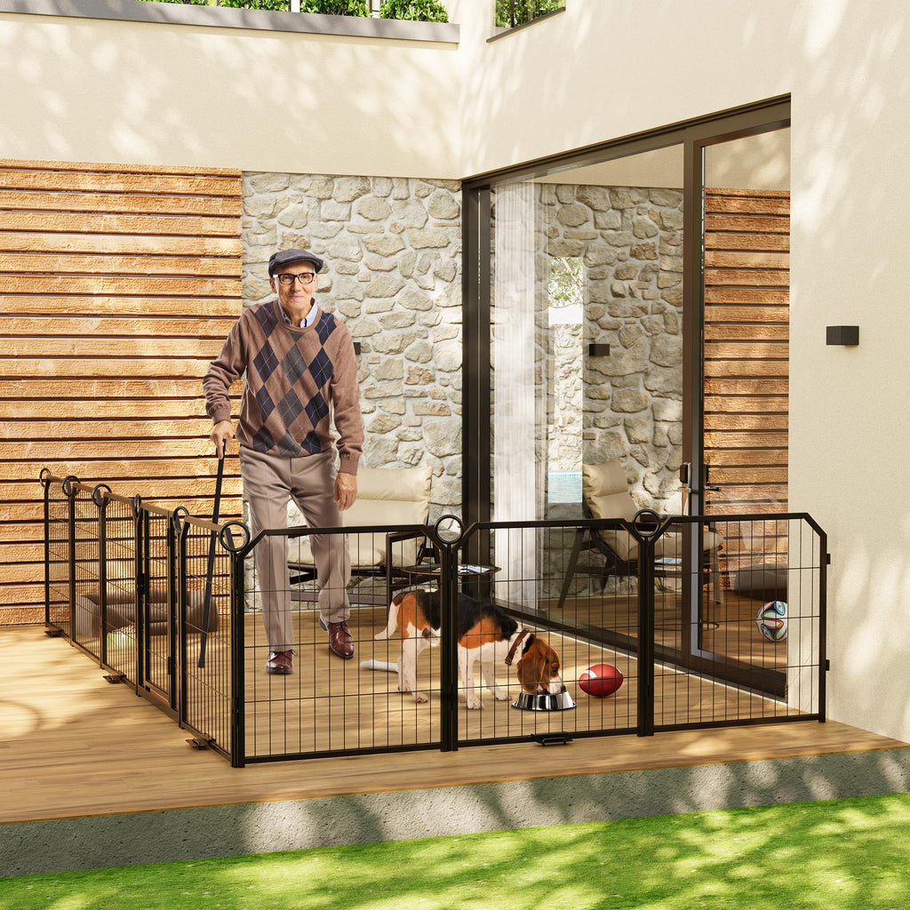 32 Inch 16 Panel Metal Dog Playpen G27995