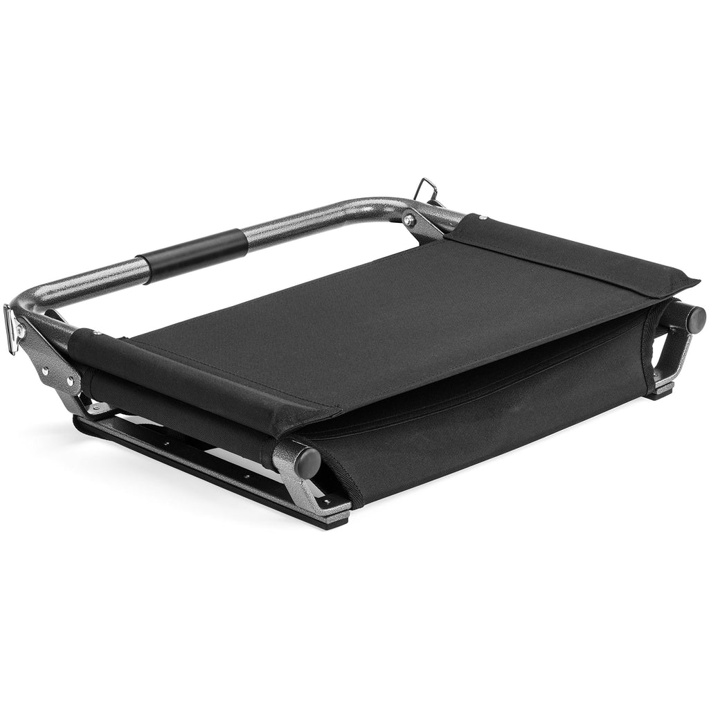 Portable Folding Steel Stadium Seats for Bleachers, Black O566309