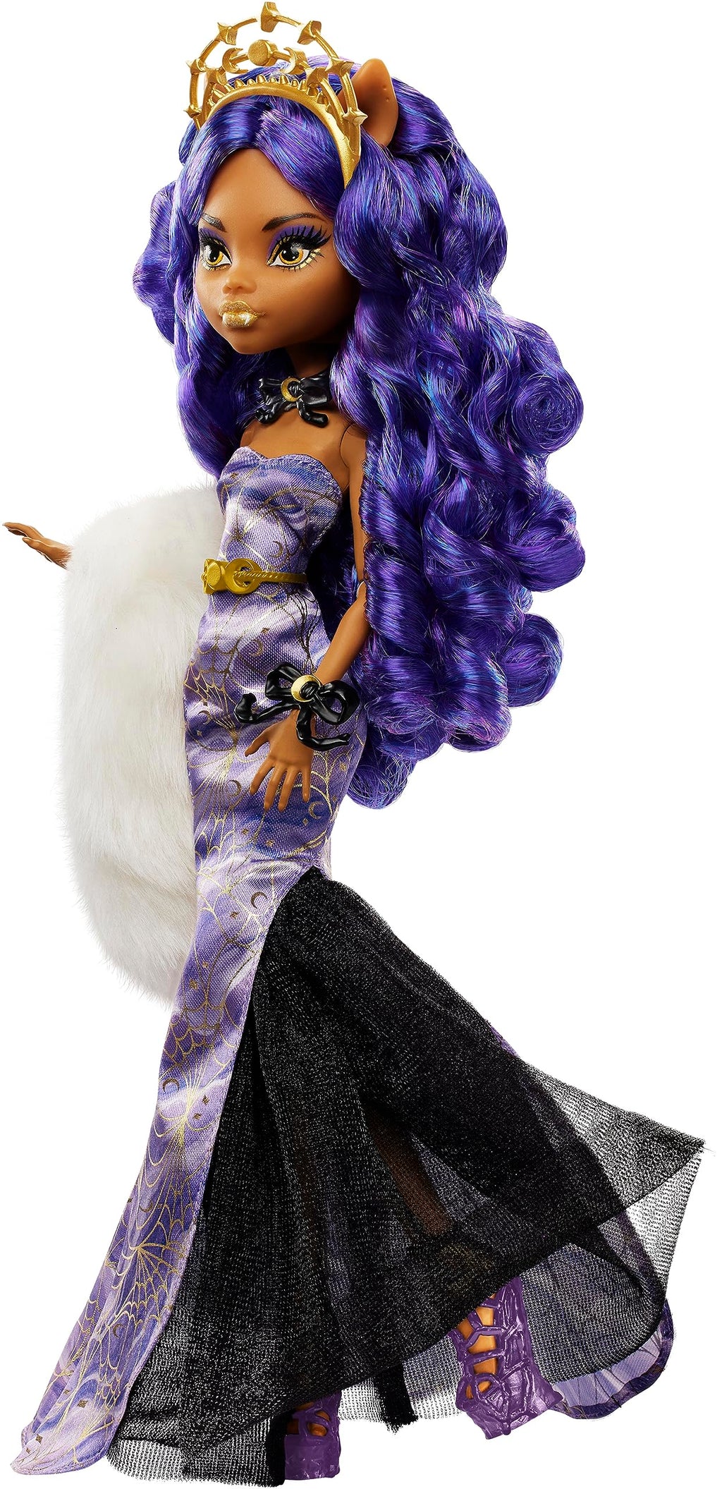 Winter Edition Doll in ICY Lavender Gown with Furry Boa & Accessories T6585