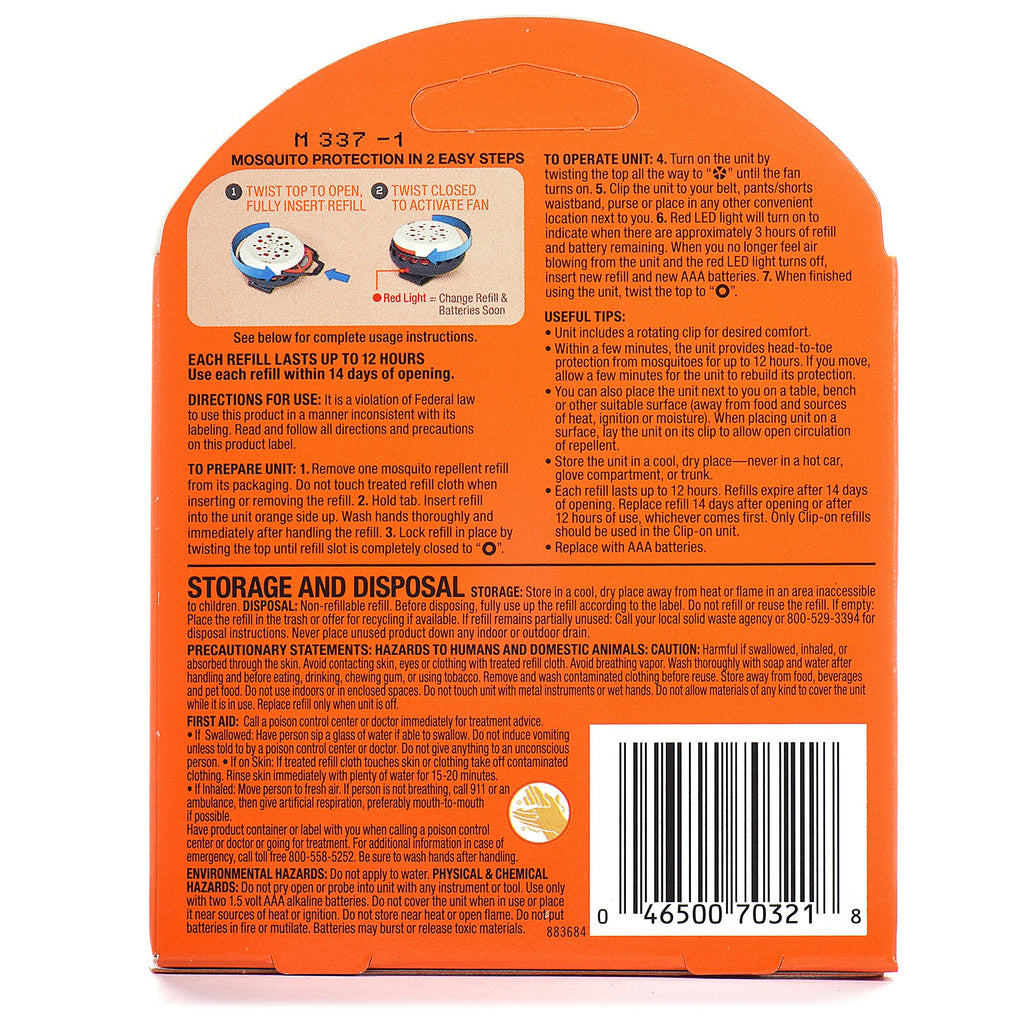 Mosquito Repellent Refill 2 Count S966